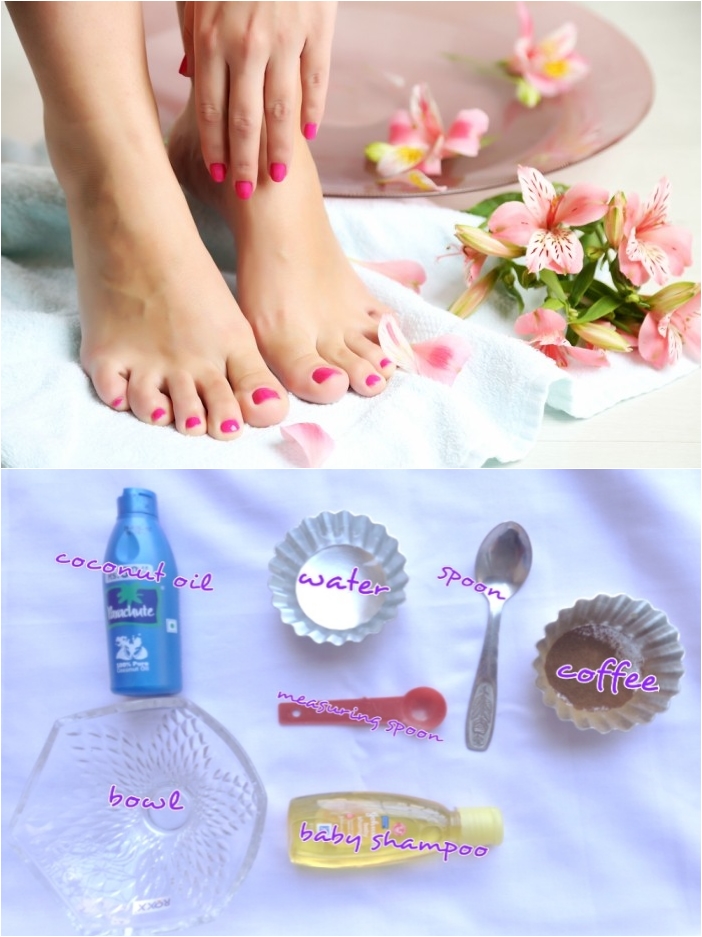 coffee DIY cracked feet coffee scrub makeupandbeauty