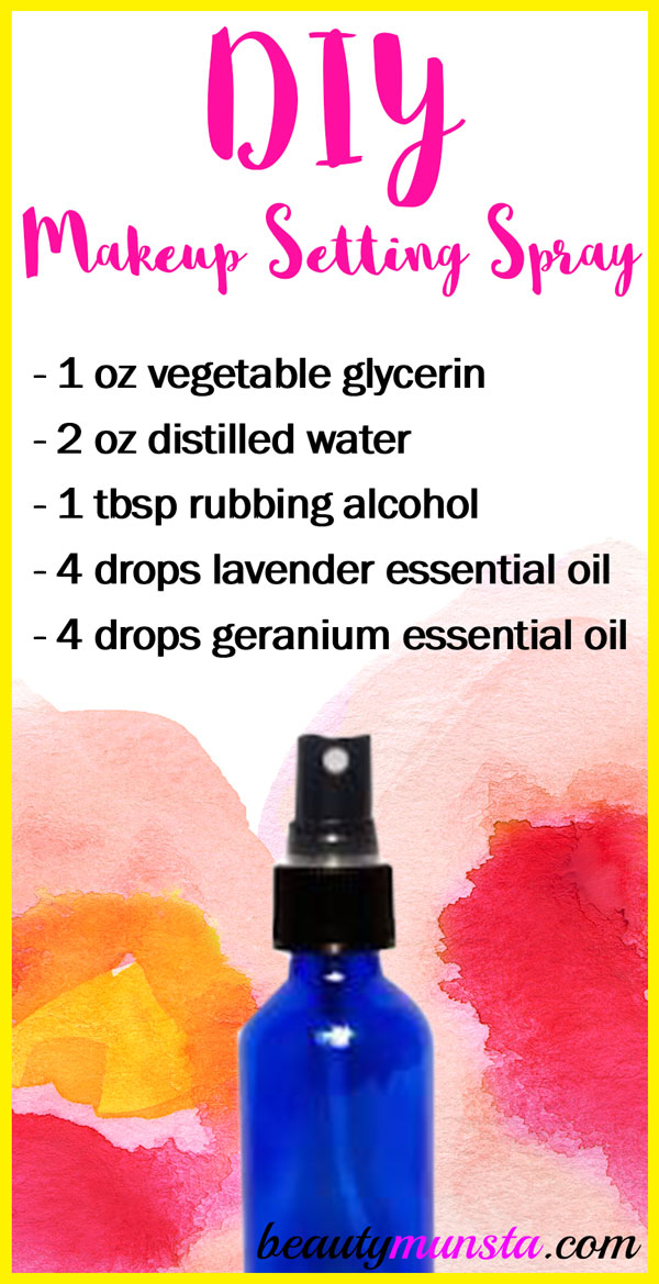 diy makeup diy makeup setting spray with alcohol beautymunsta