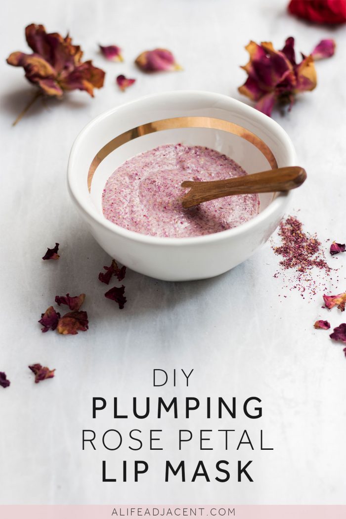 lip scrubs diy plumping rose petal lip mask alifeadjacent