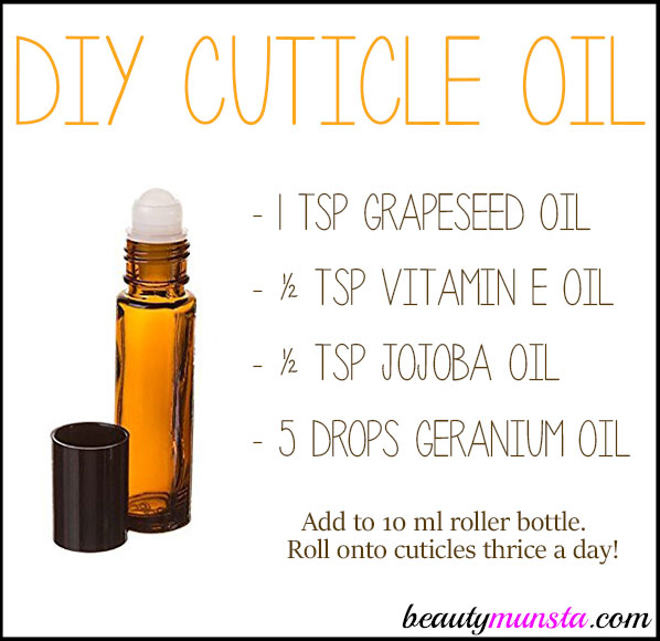 diy cuticle how to make homemade cuticle oil beautymunsta