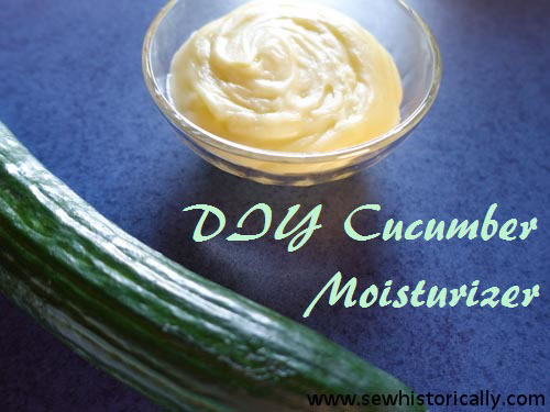 moisturizing diy edwardian milk of cucumber moisturizer recipe sewhistorically