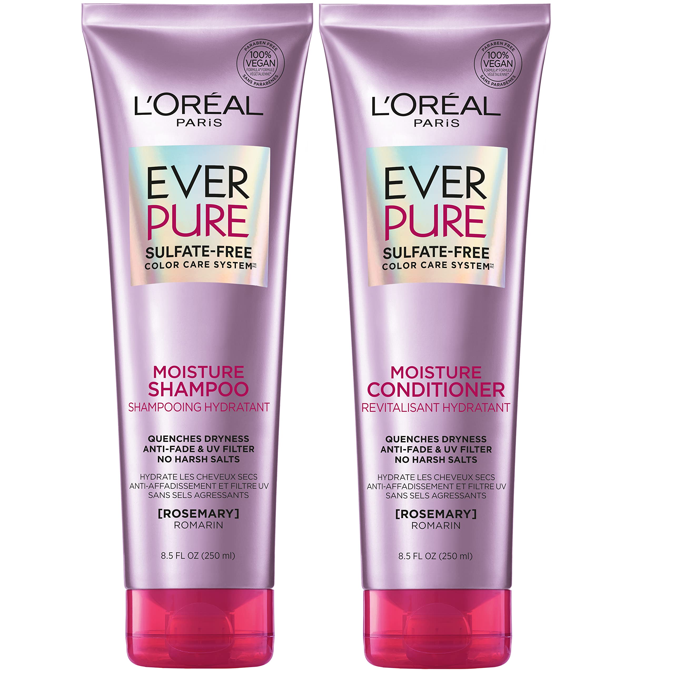 L'Oréal Paris EverPure Moisture Sulfate Free Shampoo and Conditioner