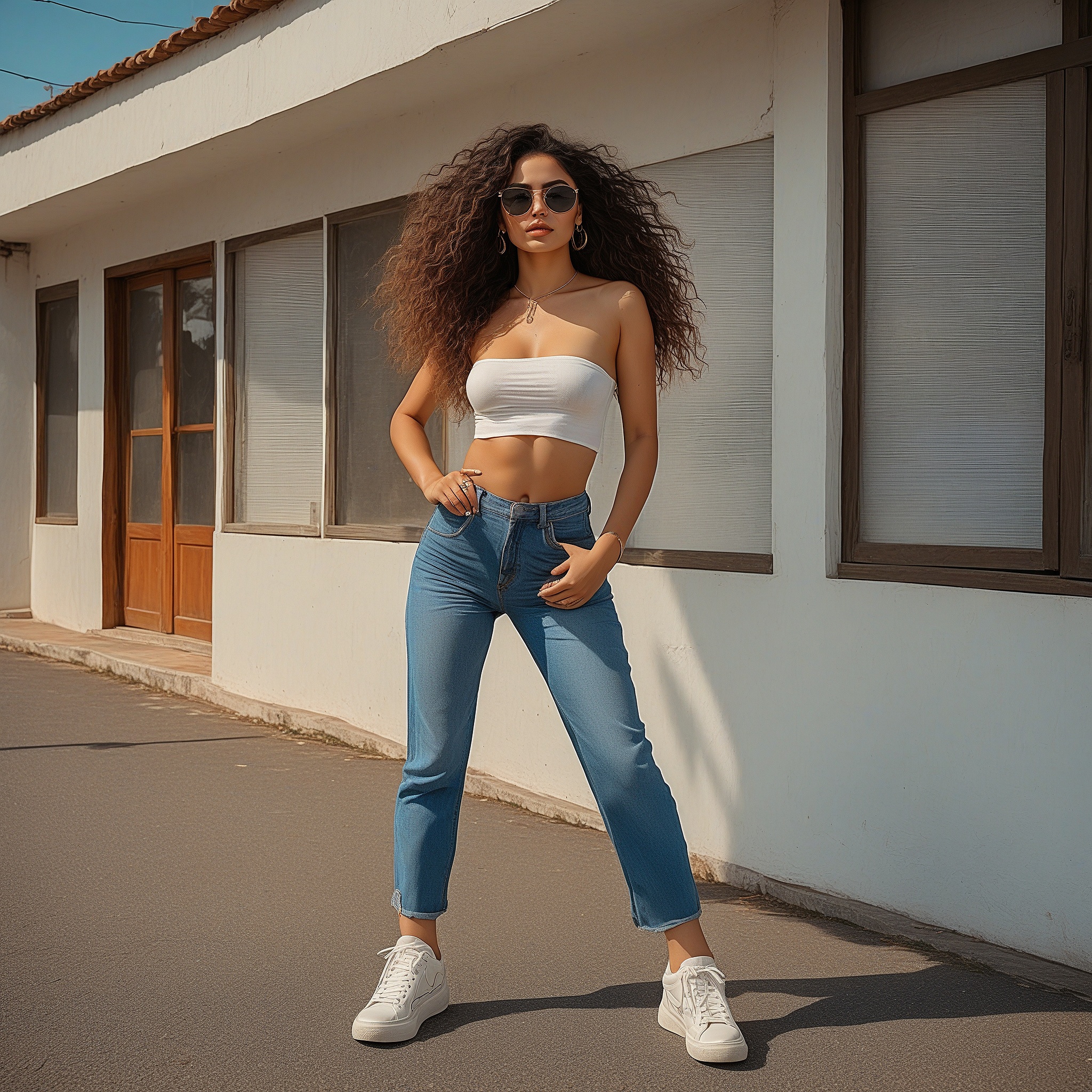 Tube Top And Jeans