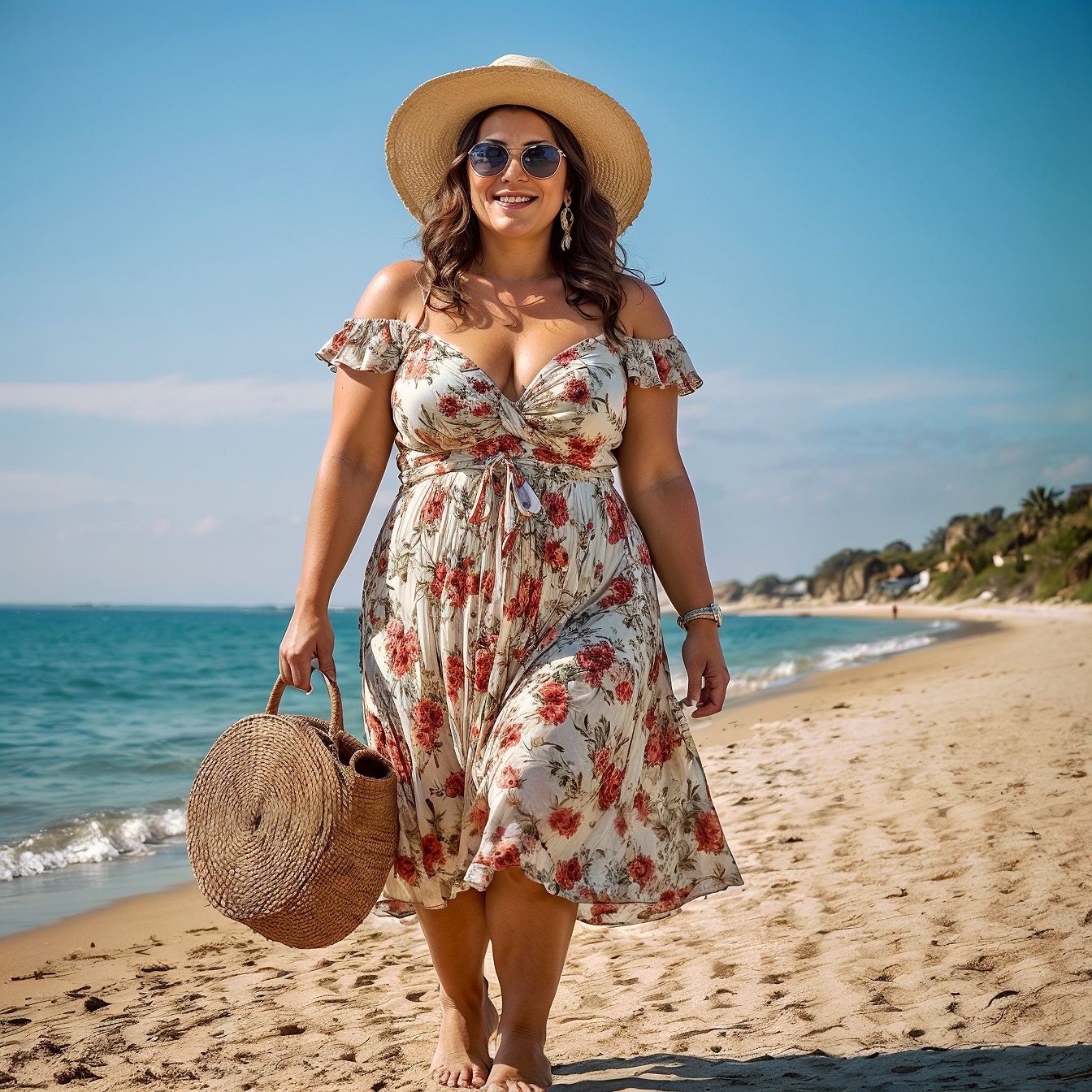 vibrant floral sundress