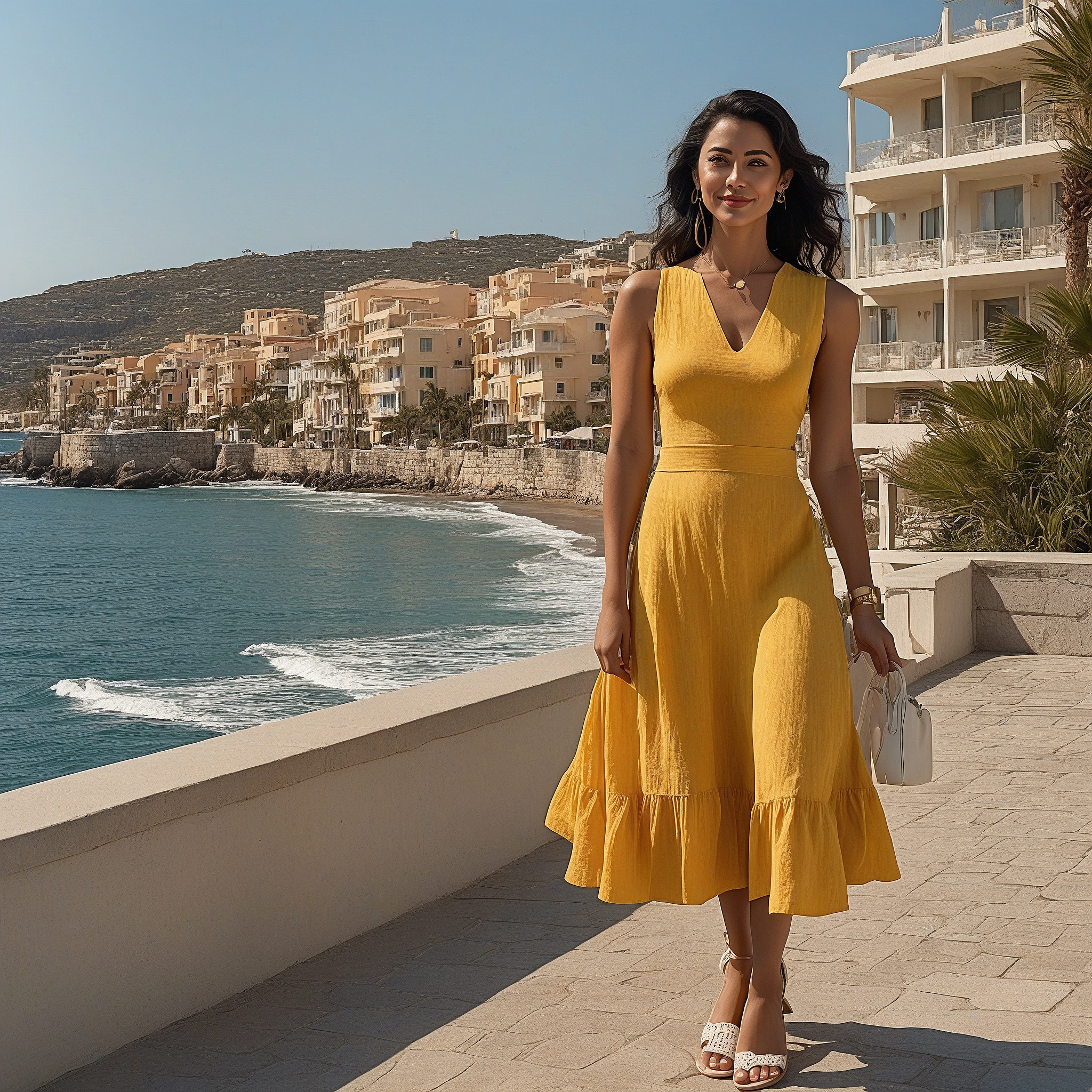 Sleeveless Yellow Sundress