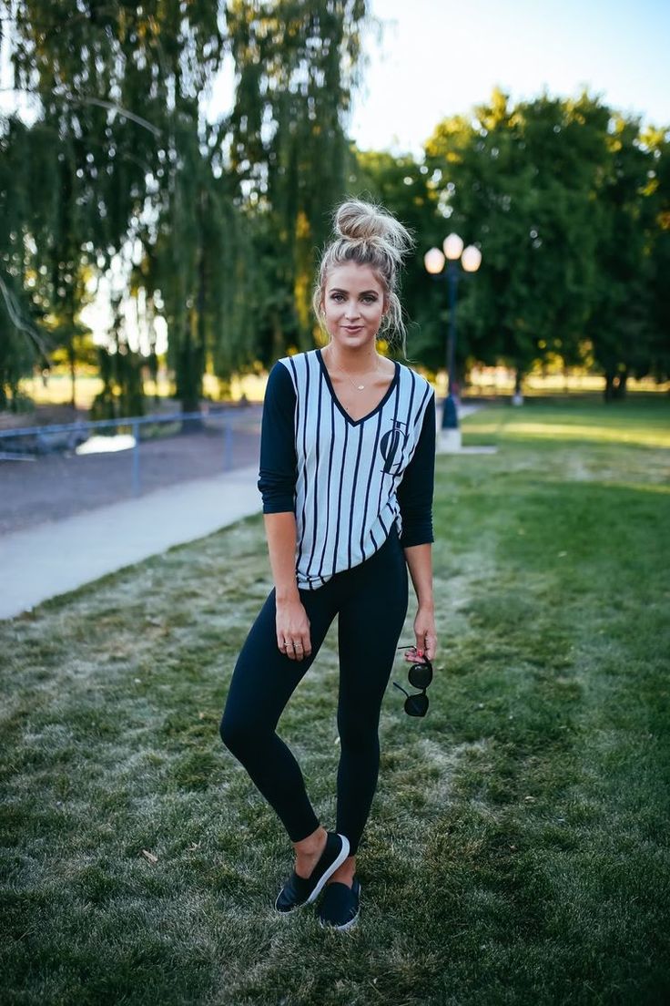 Baseball Jearsey Top And Leggings