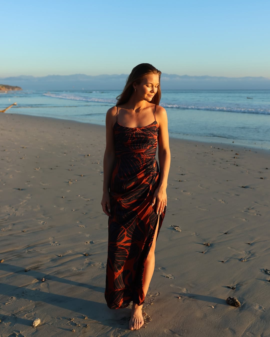 Black and Red Floral Tube Dress