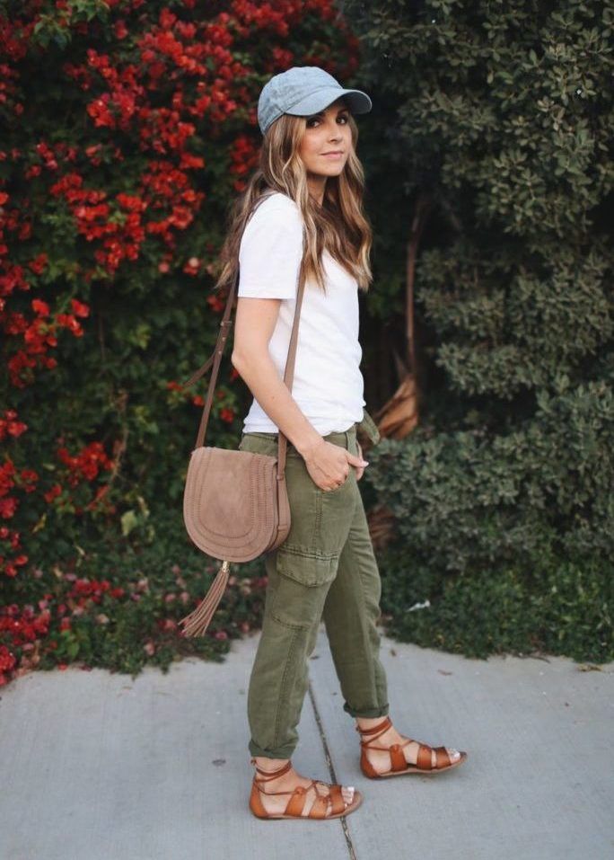 Cargo Pants And White Tee